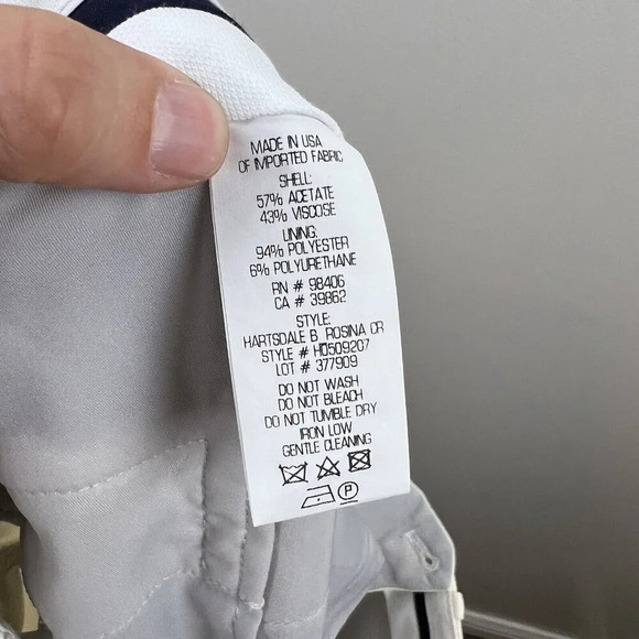 Theory Hartsdale Rosna Crepe Pants Size 2 Ivory Straight Leg Career Work Office - Picture 9 of 9